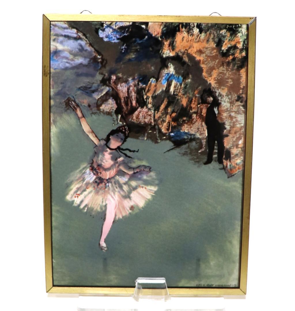 エドガー・ドガ スター舞台の踊り子 ヴィンテージ ステンドグラス エトワール名画