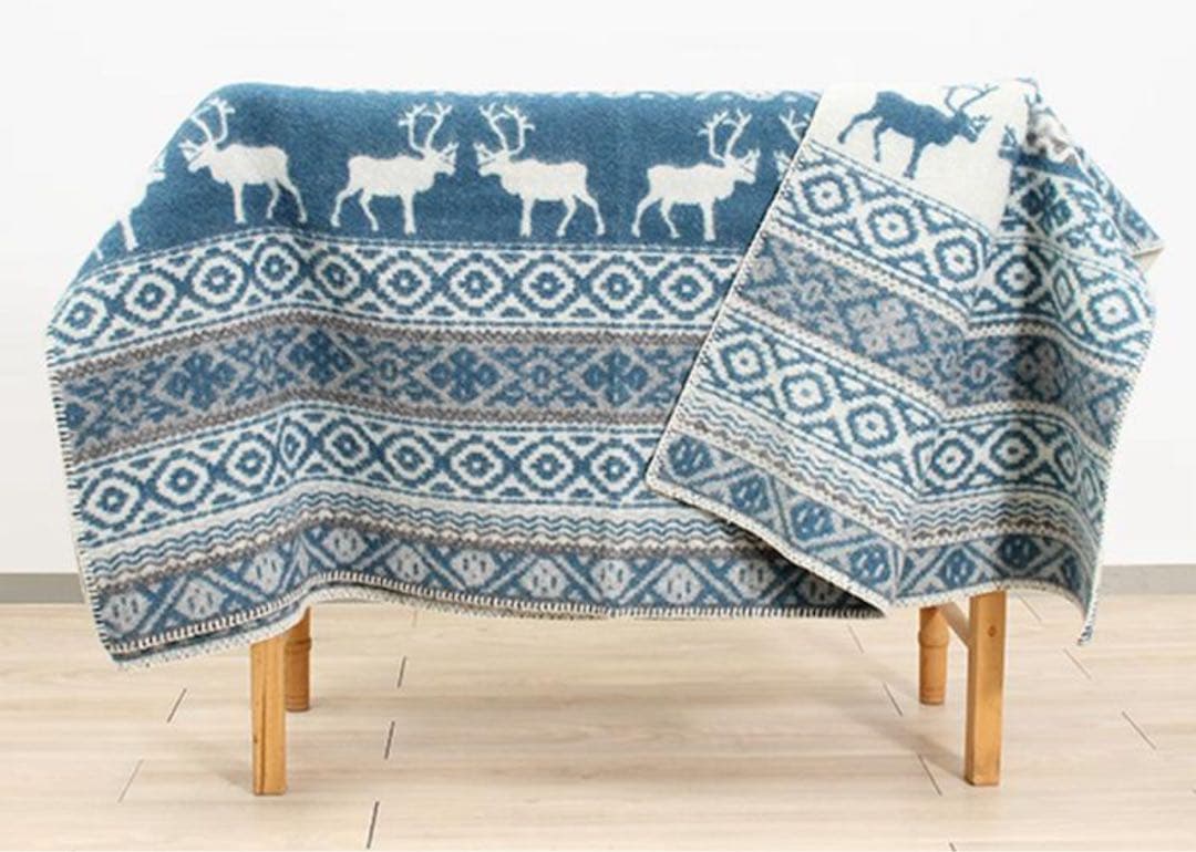 【新品未使用】ACTUS伊勢丹取扱い☆KLIPPANブランケット130×180