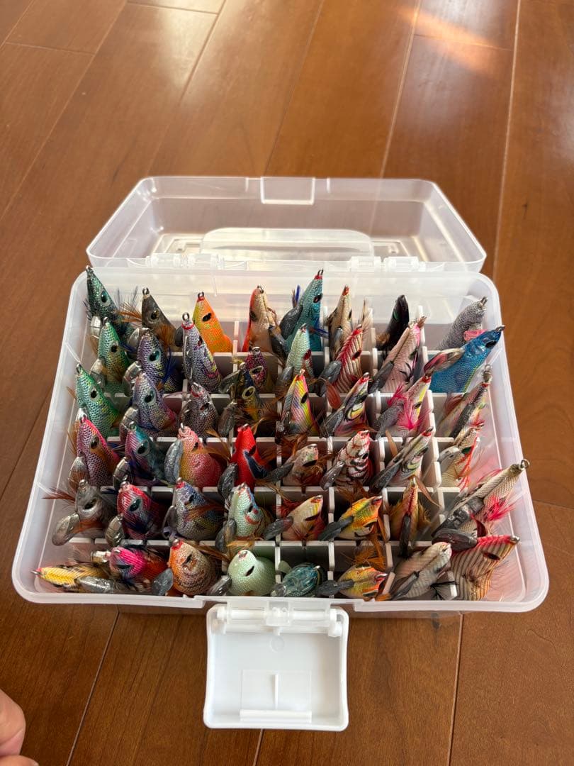 エギング　春イカ　エギ48個3.5号多数