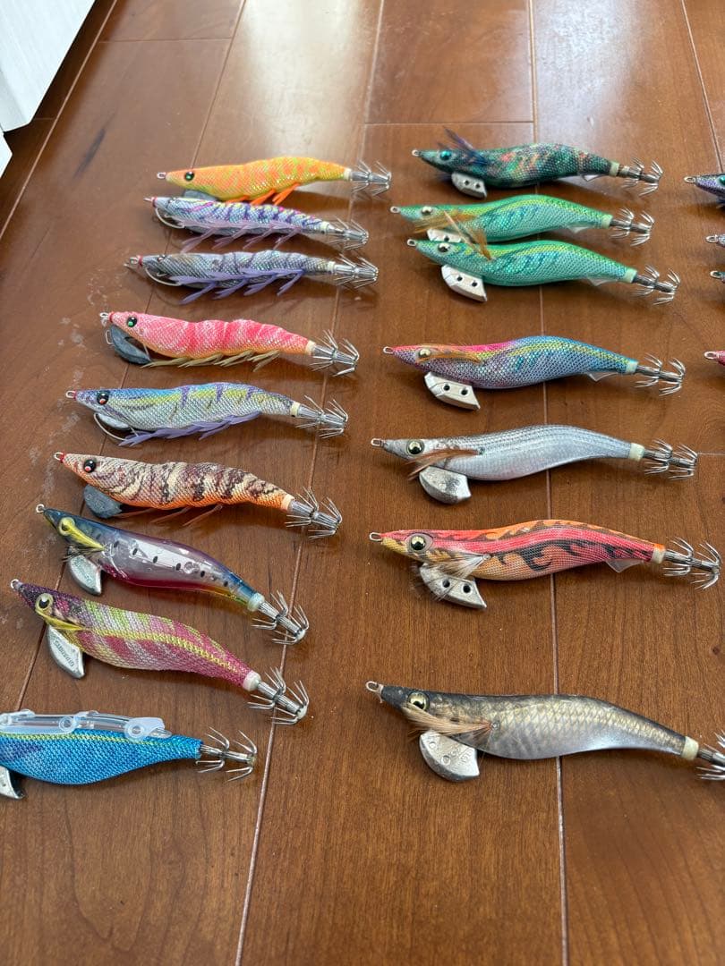 エギング　春イカ　エギ48個3.5号多数