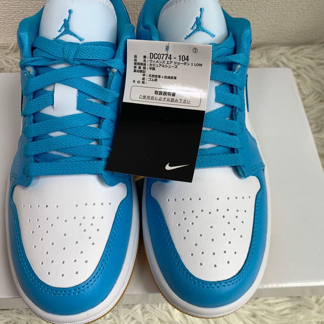 新品Nike Air Jordan 1 Low \"White/Blue\" 25
