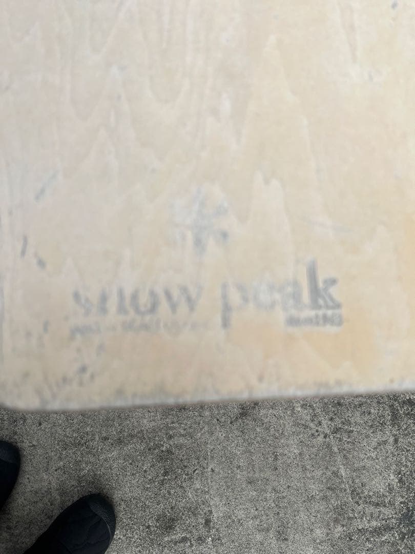 廃盤品　希少　スノーピーク　ワンアクションテーブル　シナベニア