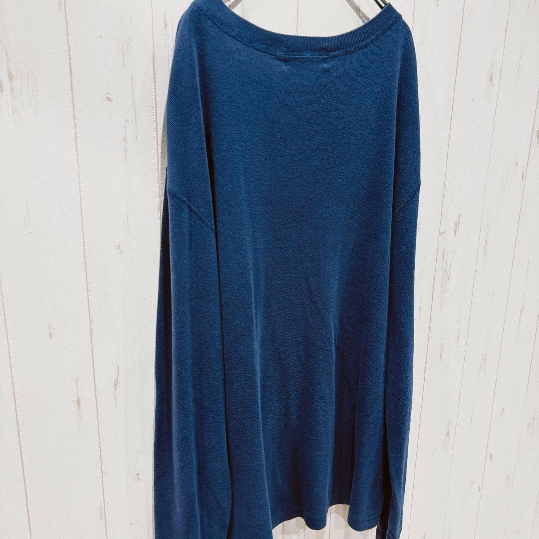 ダブルアールエル　ヘンリーネック　長袖　ネイビー　XL トップス　キムタク　秋