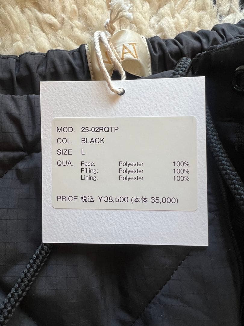 パンツ NEAT Rhombus Quilting Track Pants BLACK