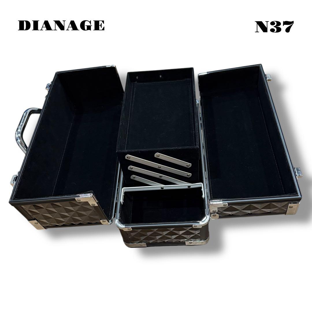 希少品！ DIANAGE ケース ボックス メイク 化粧品 BLACK ブラック