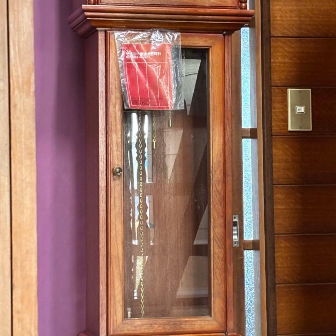 SEIKO ホールクロック 重錘式 振り子時計 稼働品 説明書付 周年記念品