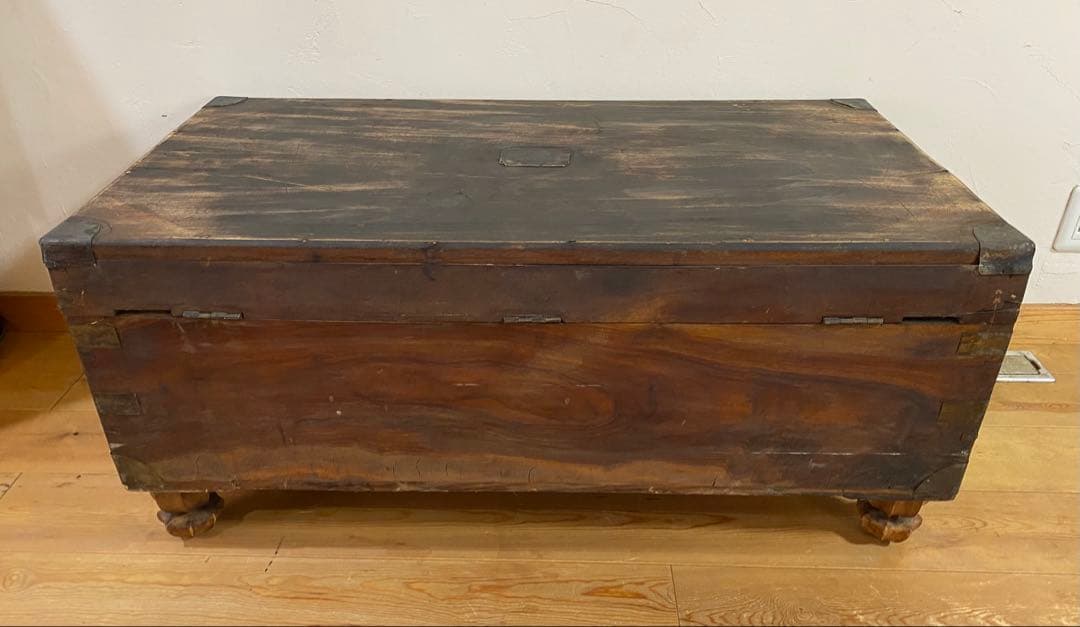 レトロ　アンティーク　木製の大きな箱