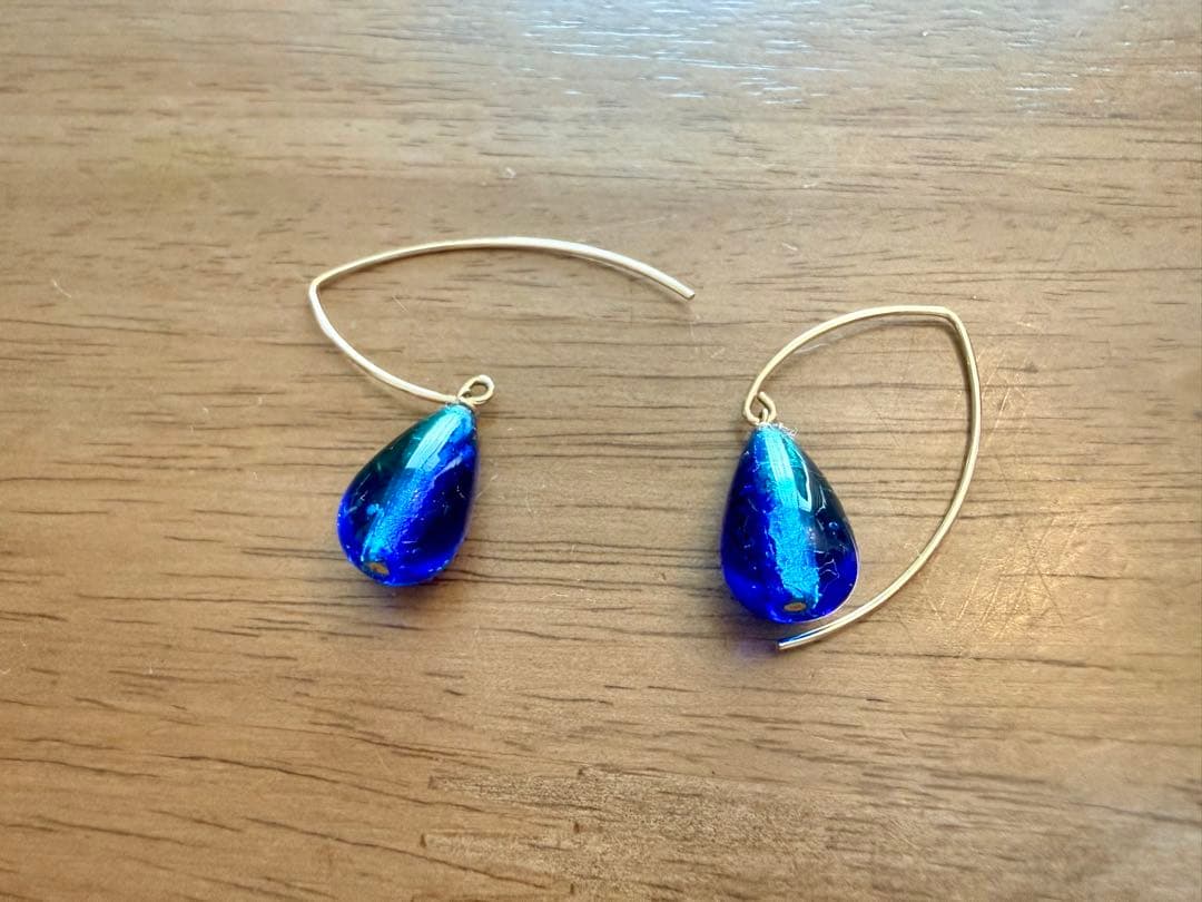 沖縄　ホタルガラス　ピアス