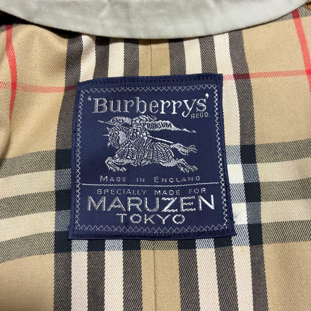 極美品 バーバリー トレンチコート 英国製 ライナー ベルト ノバチェック XL