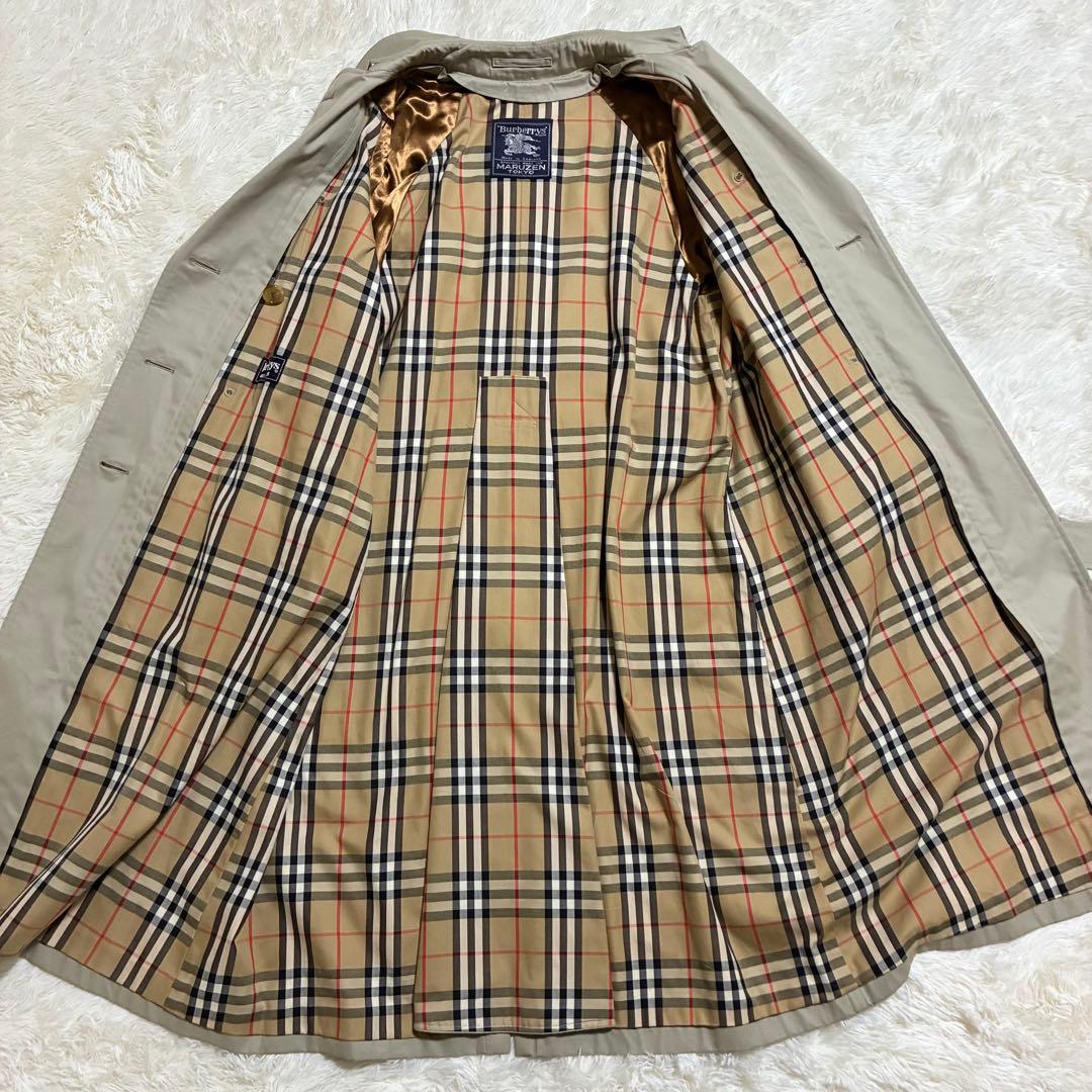 極美品 バーバリー トレンチコート 英国製 ライナー ベルト ノバチェック XL