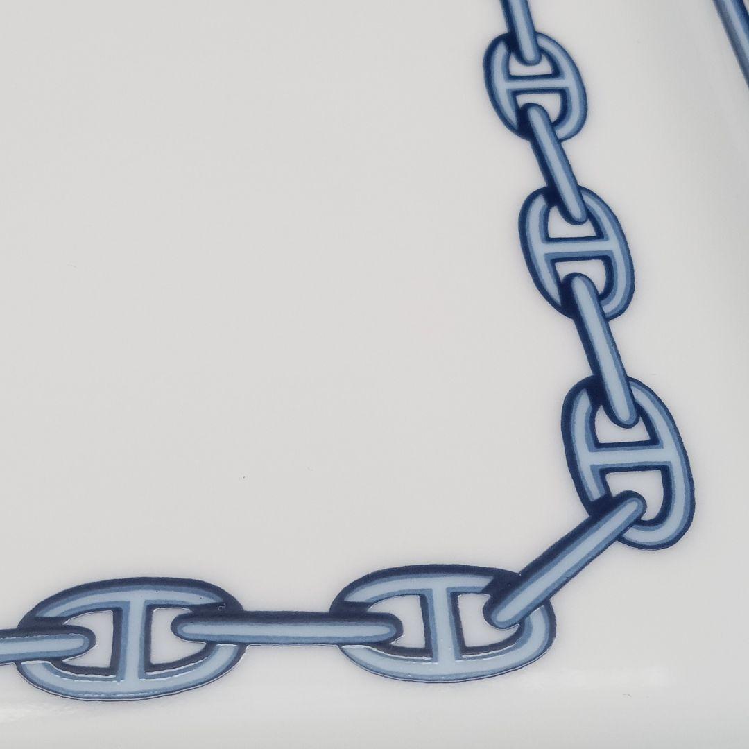 HERMES エルメス シェーヌダンクル スクエアプレート 共箱
