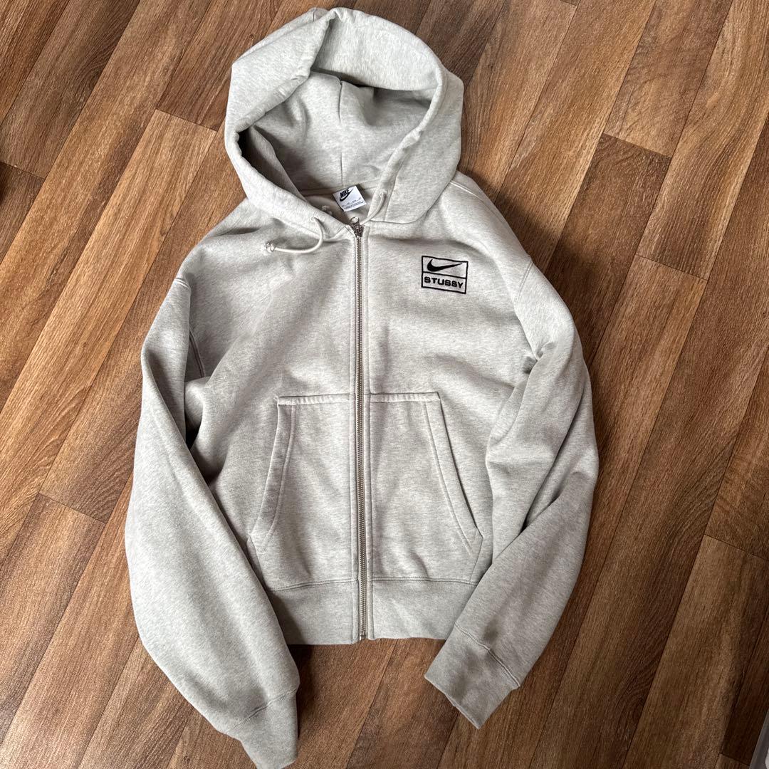 Nike Stussy コラボパーカー XS グレー