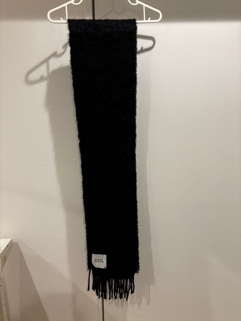 COS フリンジモヘアマフラー