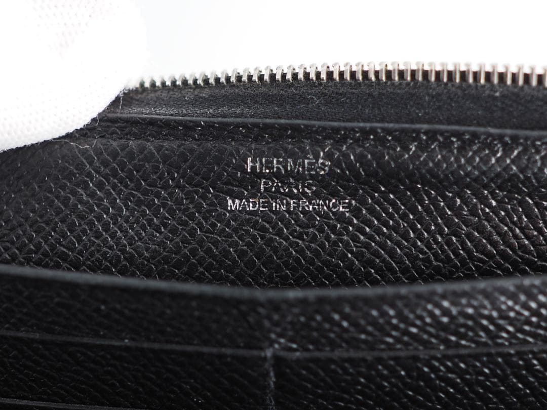 セール　2015年 HERMES エルメス アザップロングクラシック　ブラック