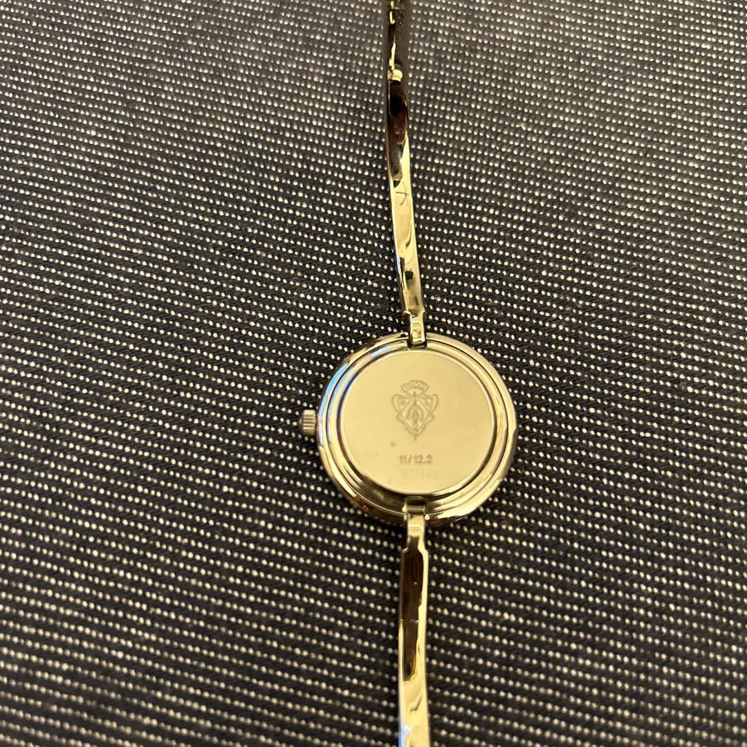 [美品]GUCCI チェンジベゼル シルバーバングルタイプ ベゼルなし