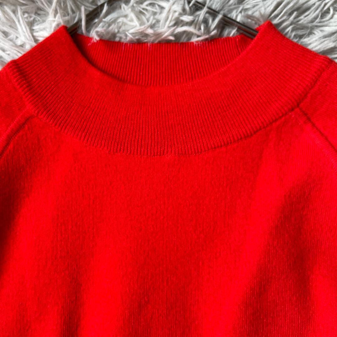 専用 未使用級 CABaN コットンカシミヤ ハイネック ニット ラグラン 発色