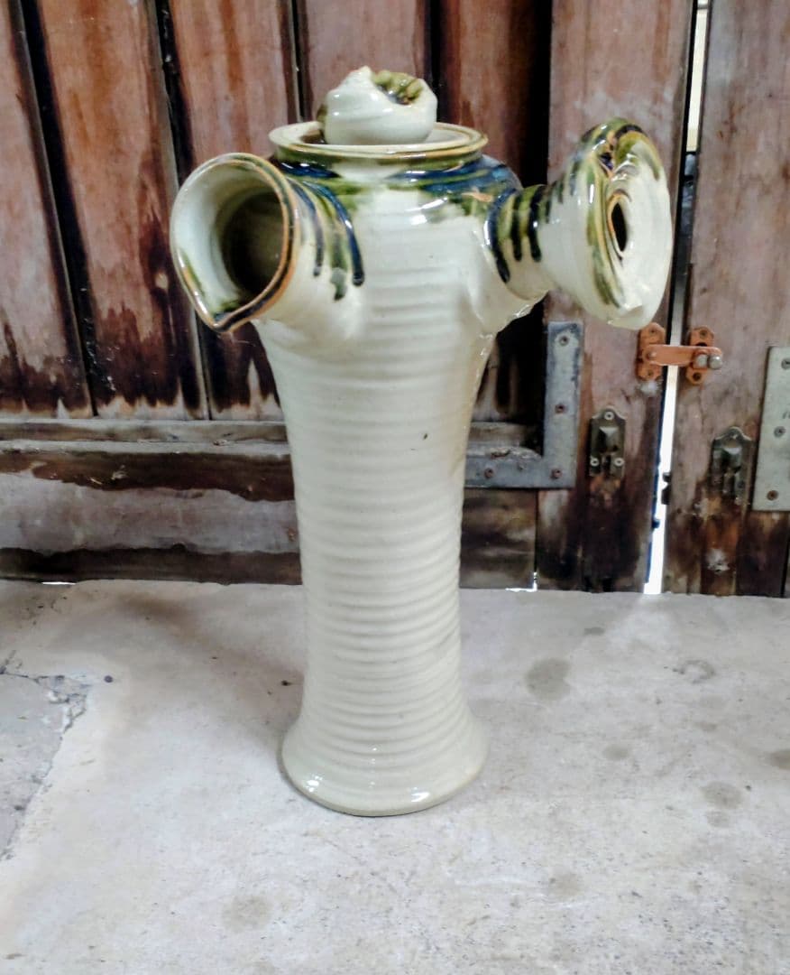 希少 アンティーク 美品 骨董品 信楽焼 茶道 水指 昭和レトロ コレクション