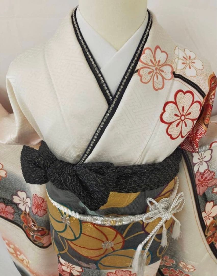 振袖フルセット・草履 ショール 髪飾り付き