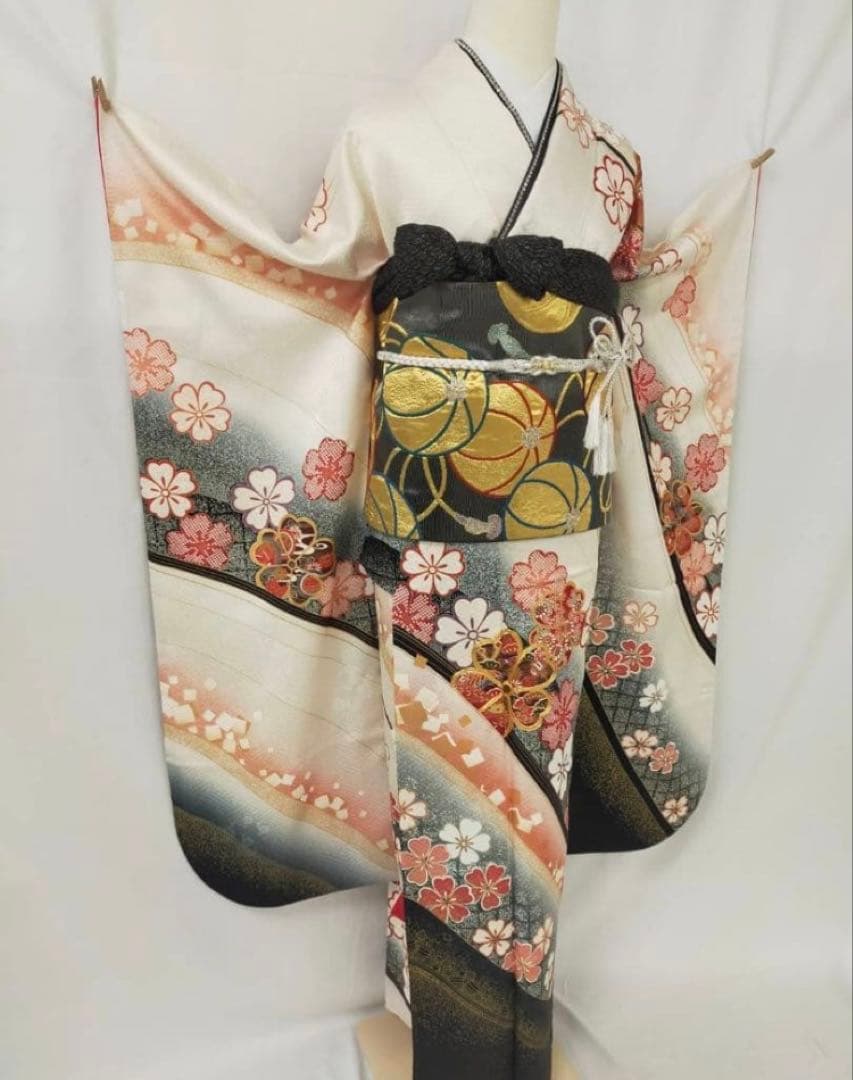 振袖フルセット・草履 ショール 髪飾り付き