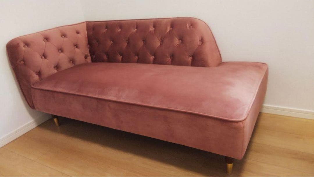 (手渡し限定)ロウヤピンク ソファ