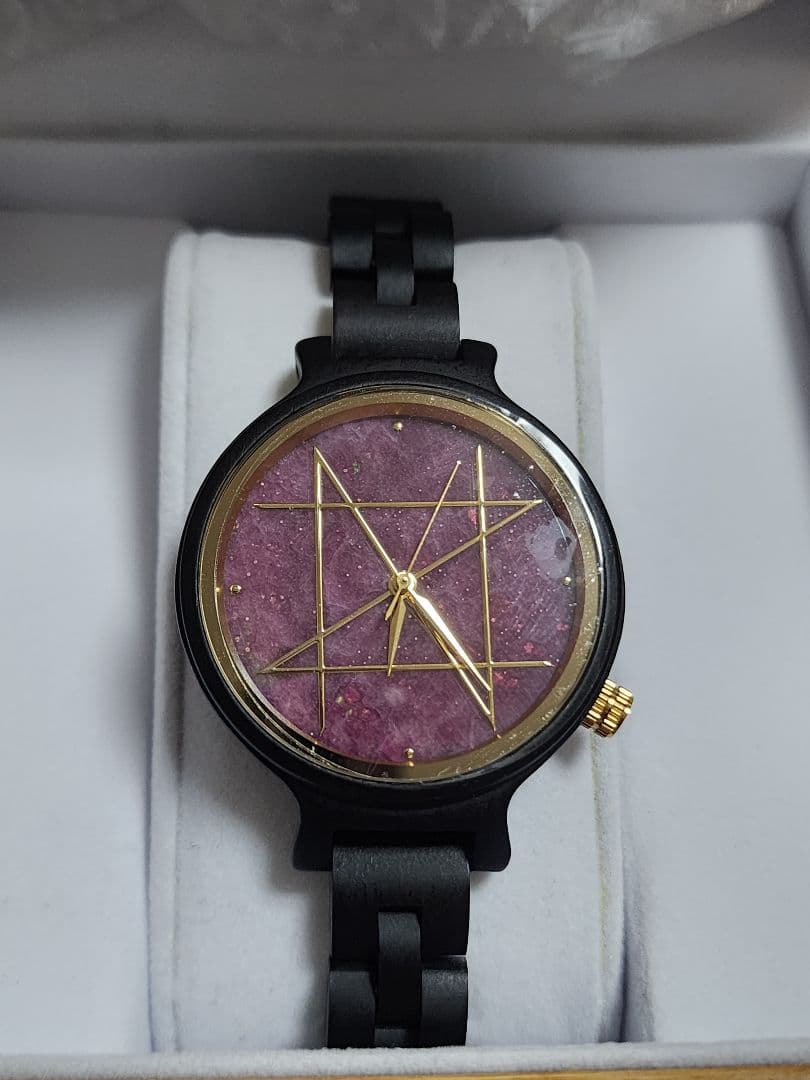 NOZ　天然木クォーツモデル　ルビー×エボニー36mm