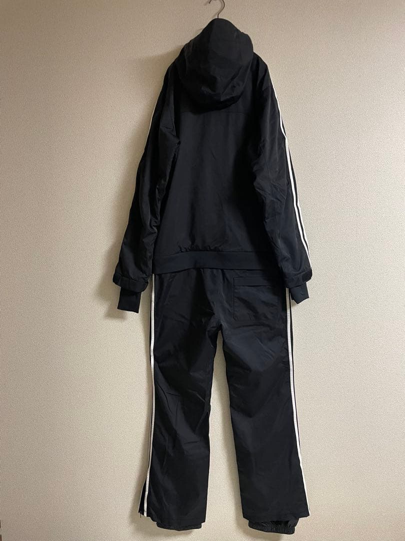 アディダスオリジナルス スノーボードウエア つなぎ 黒×白 ファイヤーバード