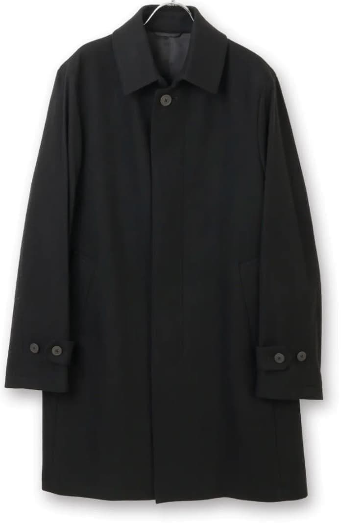 サヴィルロウ プレミアムステンカラーコート カシミヤ混 サイズM 新品 ブラック