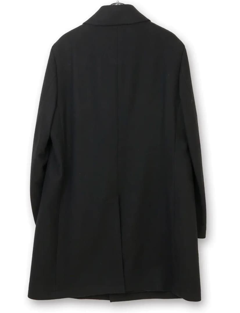 サヴィルロウ プレミアムステンカラーコート カシミヤ混 サイズM 新品 ブラック