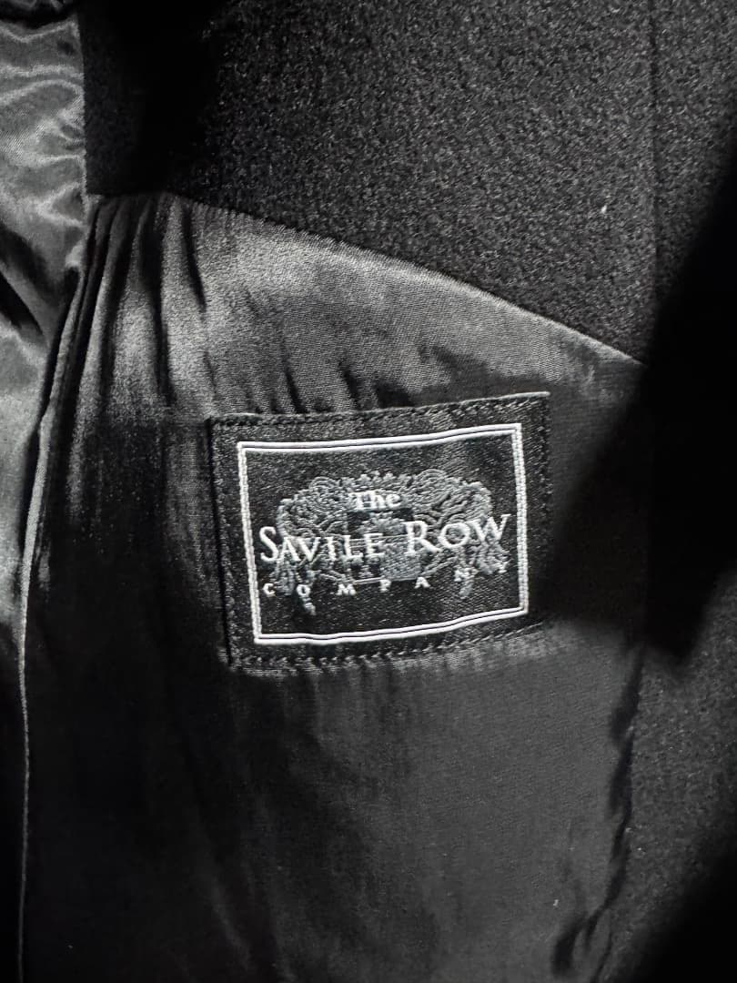 サヴィルロウ プレミアムステンカラーコート カシミヤ混 サイズM 新品 ブラック