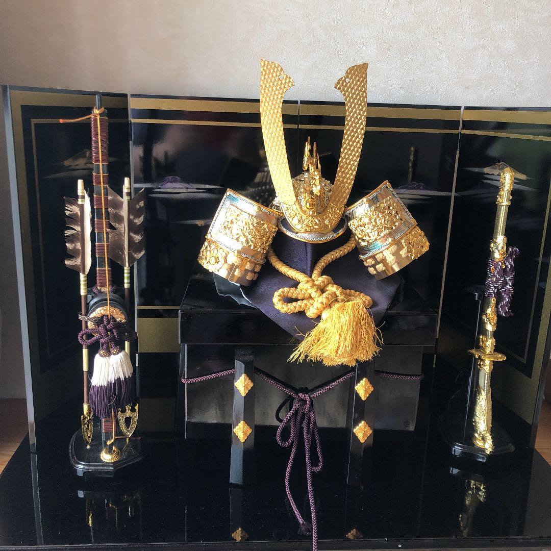 兜飾り　5点セット　人形の秀月