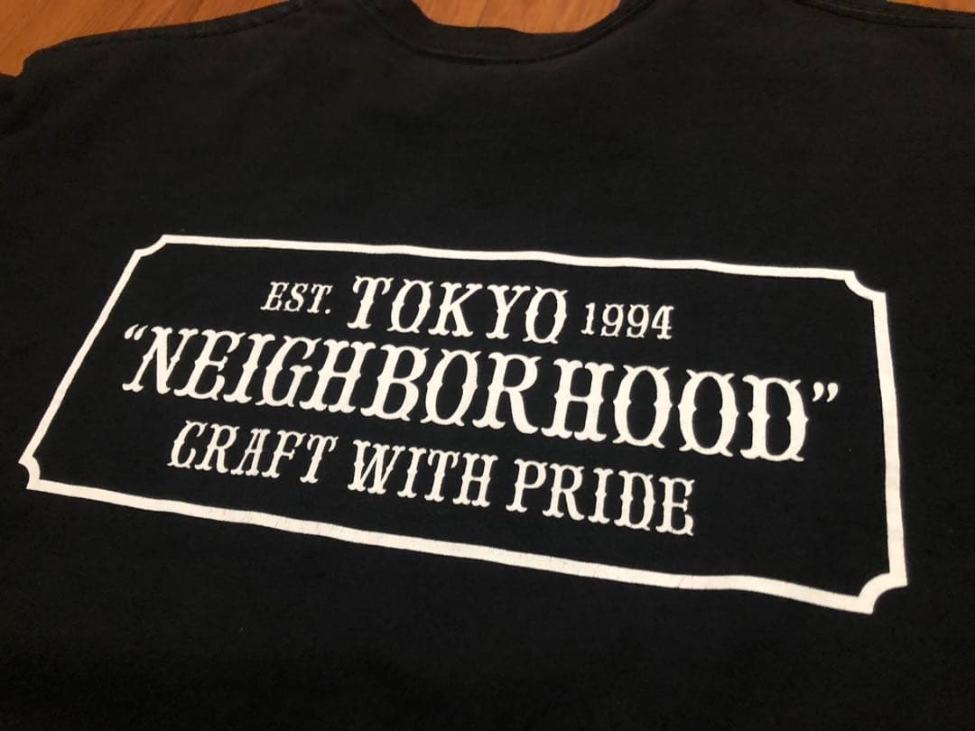NEIGHBORHOOD ネイバーフッド ロゴ ロンT ブラック Mサイズ