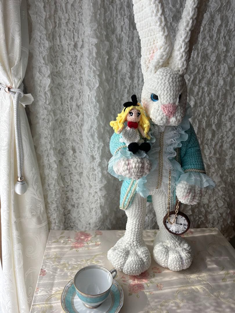 ハンドメイド あみぐるみ うさぎ 女の子