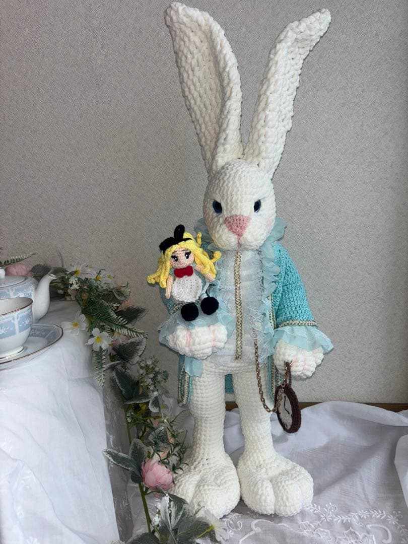 ハンドメイド あみぐるみ うさぎ 女の子