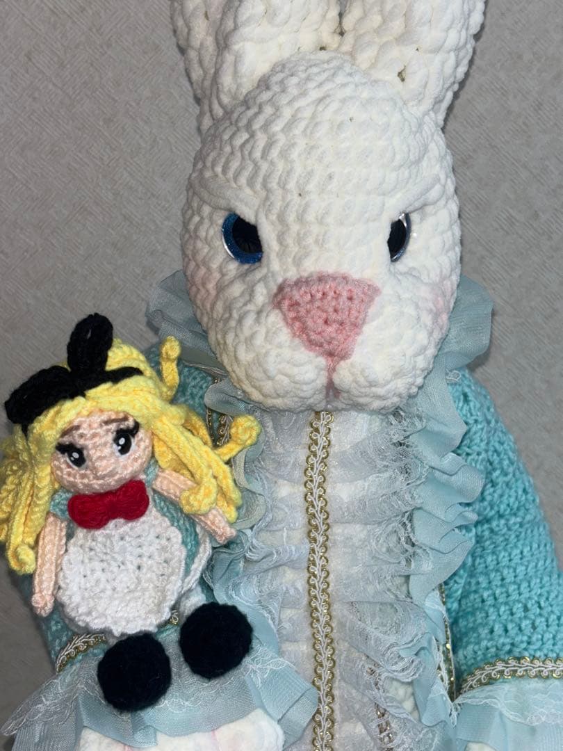 ハンドメイド あみぐるみ うさぎ 女の子