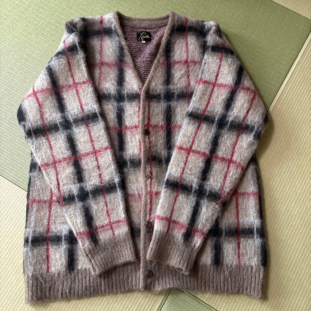 Needles チェック柄カーディガン Lサイズ