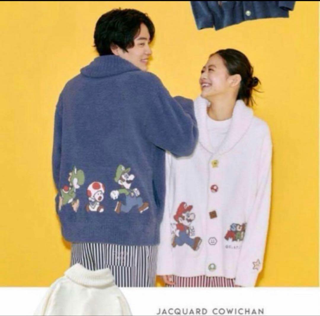 美品✨ジェラートピケ　マリオ　コラボ　カーディガン　GELATO PIQUEもこ