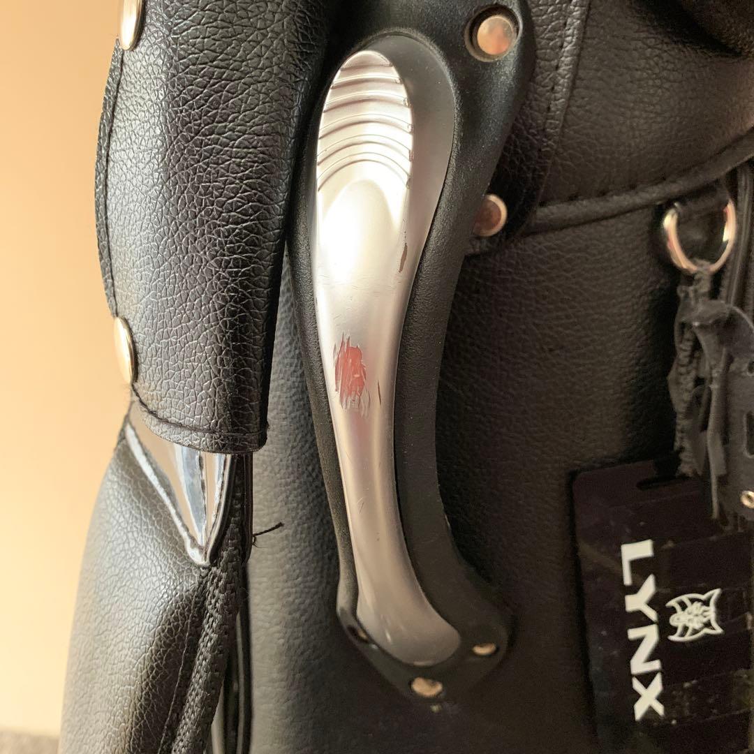 SILVER CAT & LYNX ブラックキャディバッグ