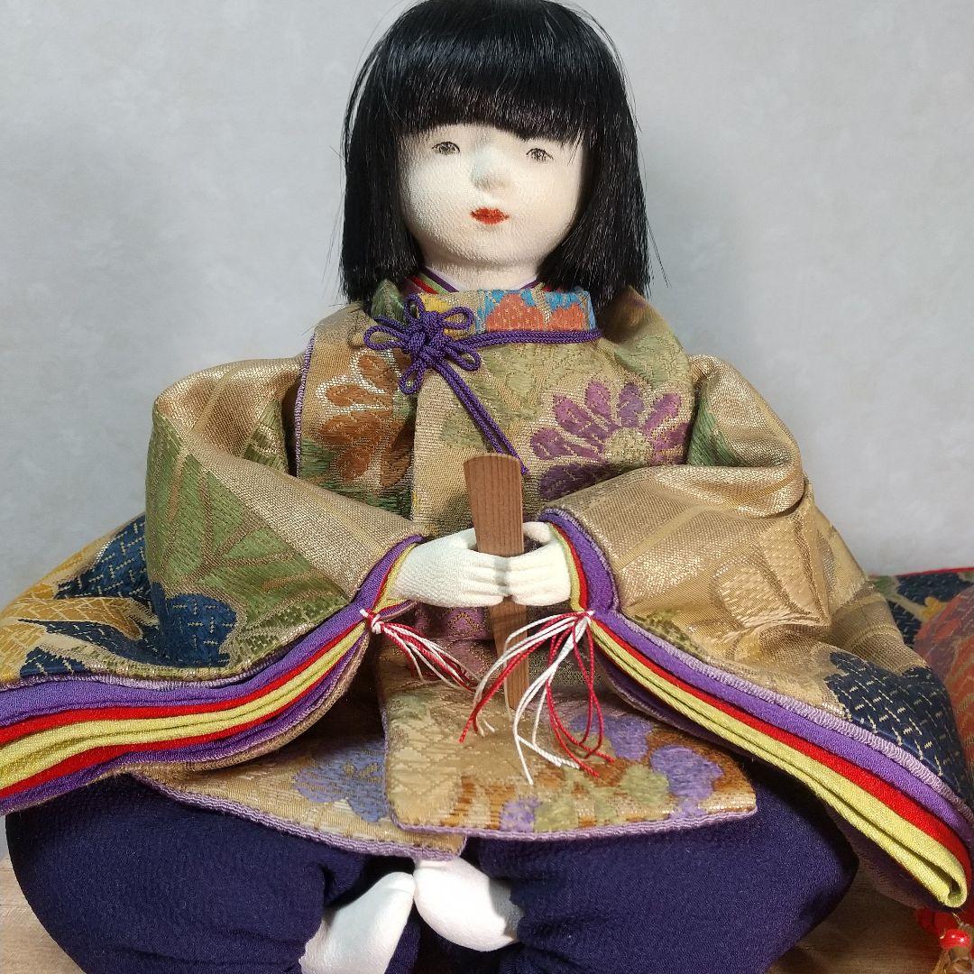 雛人形 雛祭り ハンドメイド 手作り 一点物 市松人形 古布 縮緬