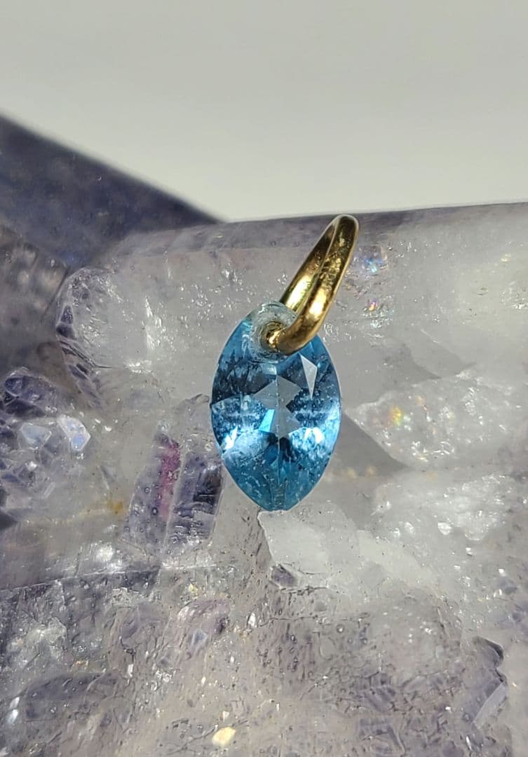 こまめしば★ブラジルサンタマリアアクアマリン★ペンダントオーダー