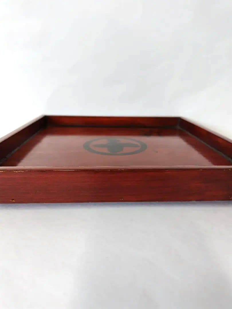 【希少品】古物　伊勢春慶　胡桃脚膳　 岡村長四郎　新丸千印　アンティーク