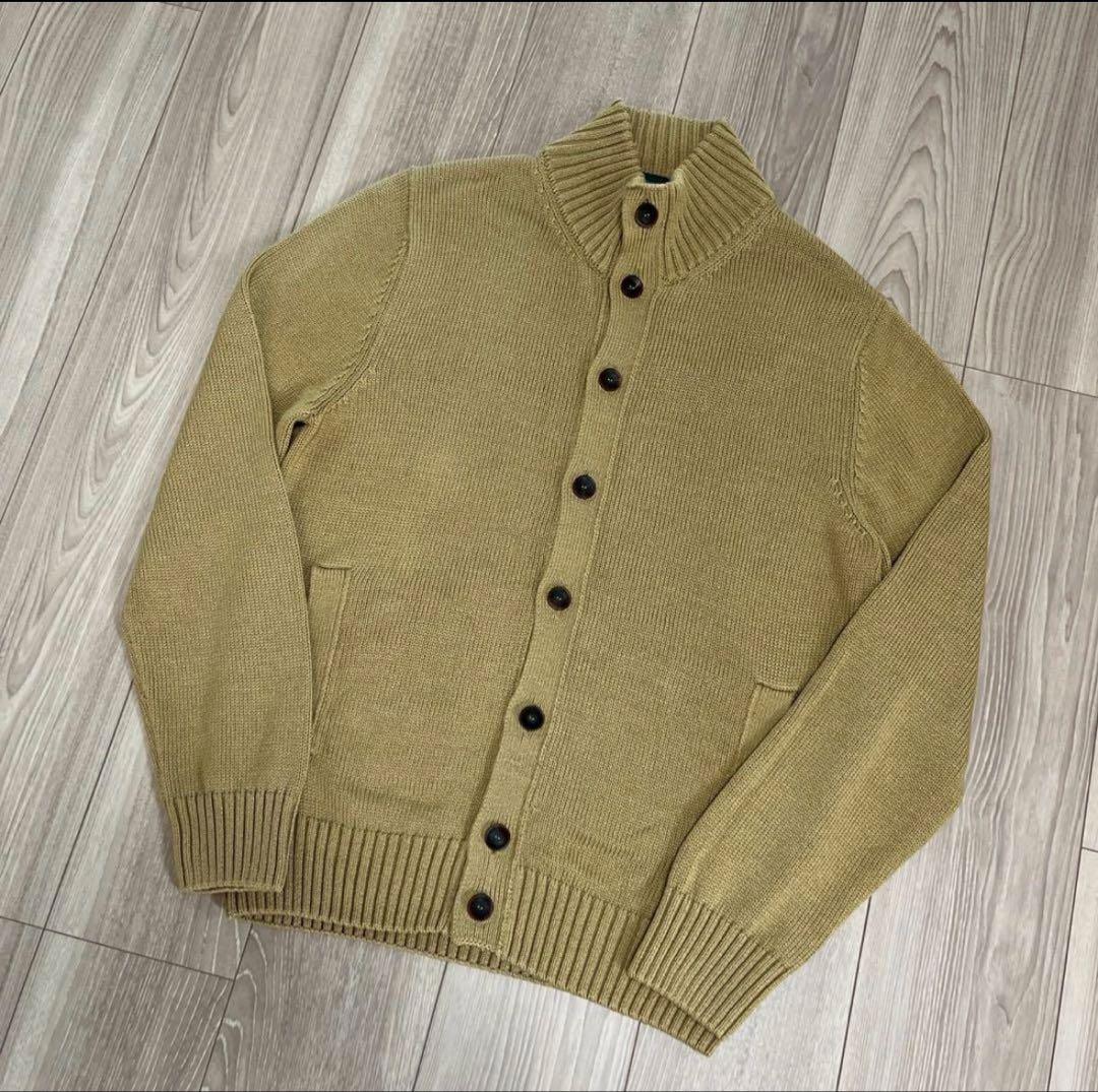 【希少色】ZANONE スタンドカラー カーディガン CHIOTO マスタード