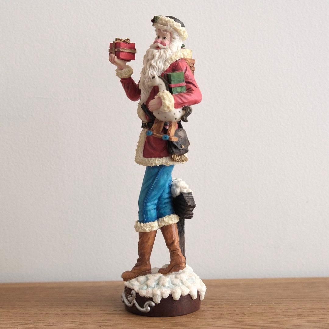 【即日発送】 サンタクロース 人形 彫刻 置物 クリスマス ビンテージ 貴重