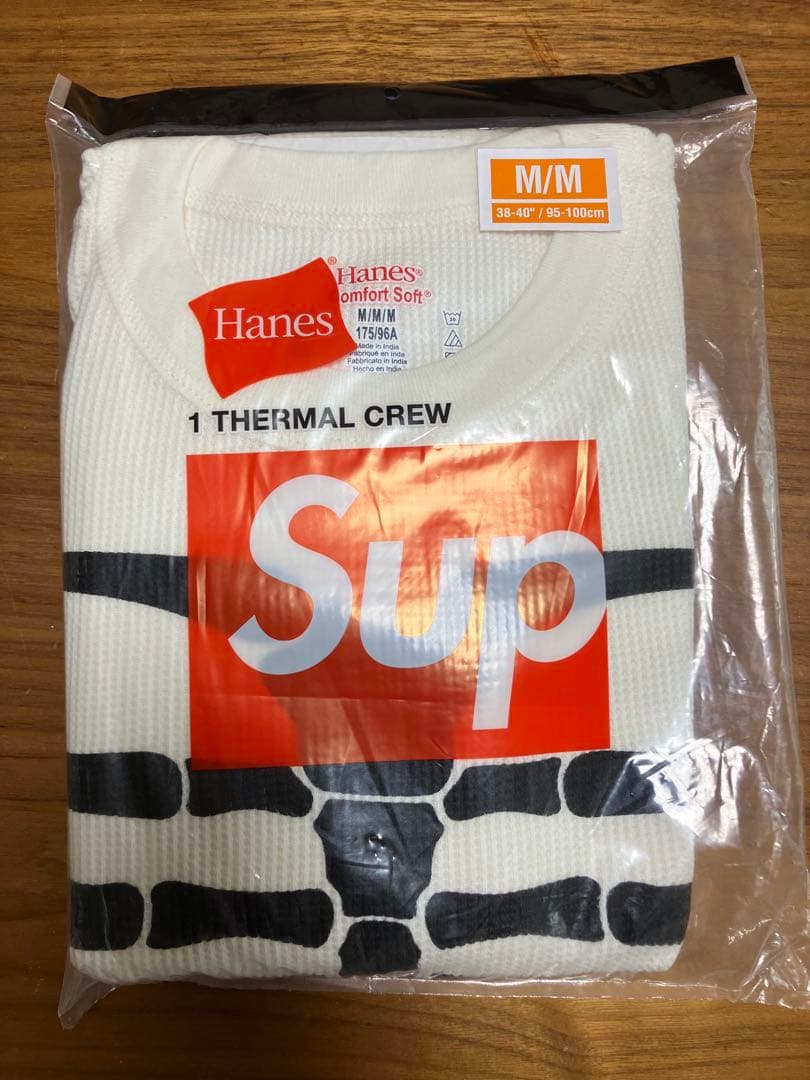 Supreme x Hanes Bones Thermal Crew Ｍサイズ