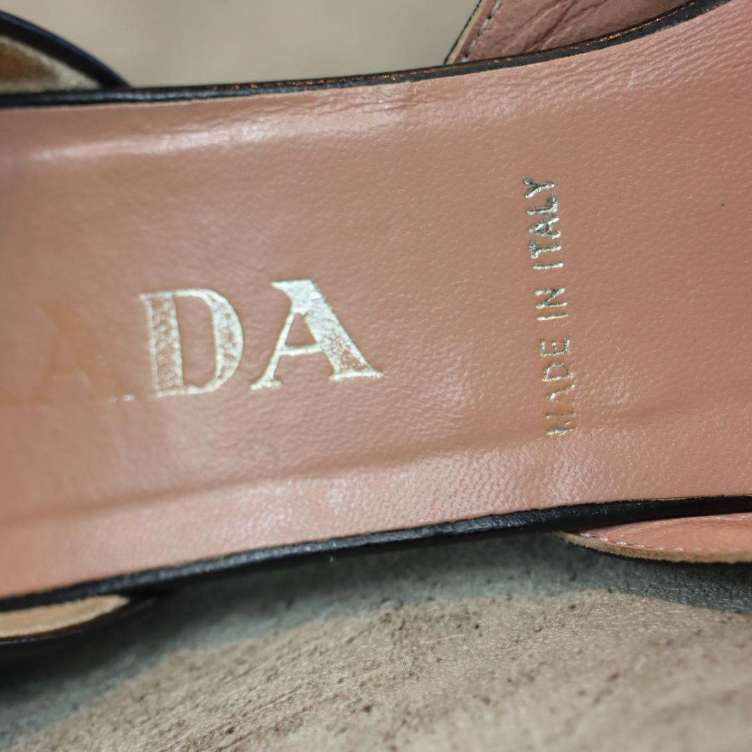 PRADA レザー リボンデザイン パンプス ヒール レディース