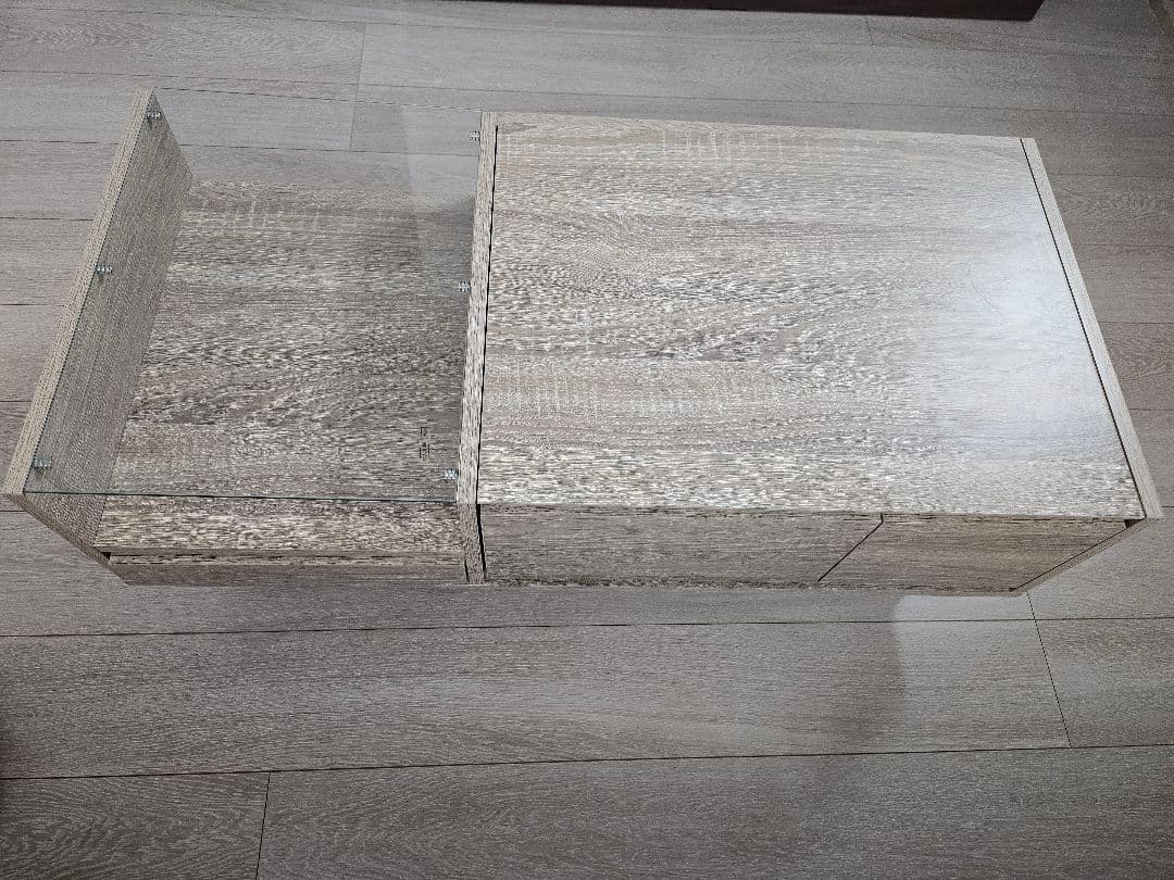 ロウヤ ドレッサーテーブル ディスプレイ収納 可動ミラー付き