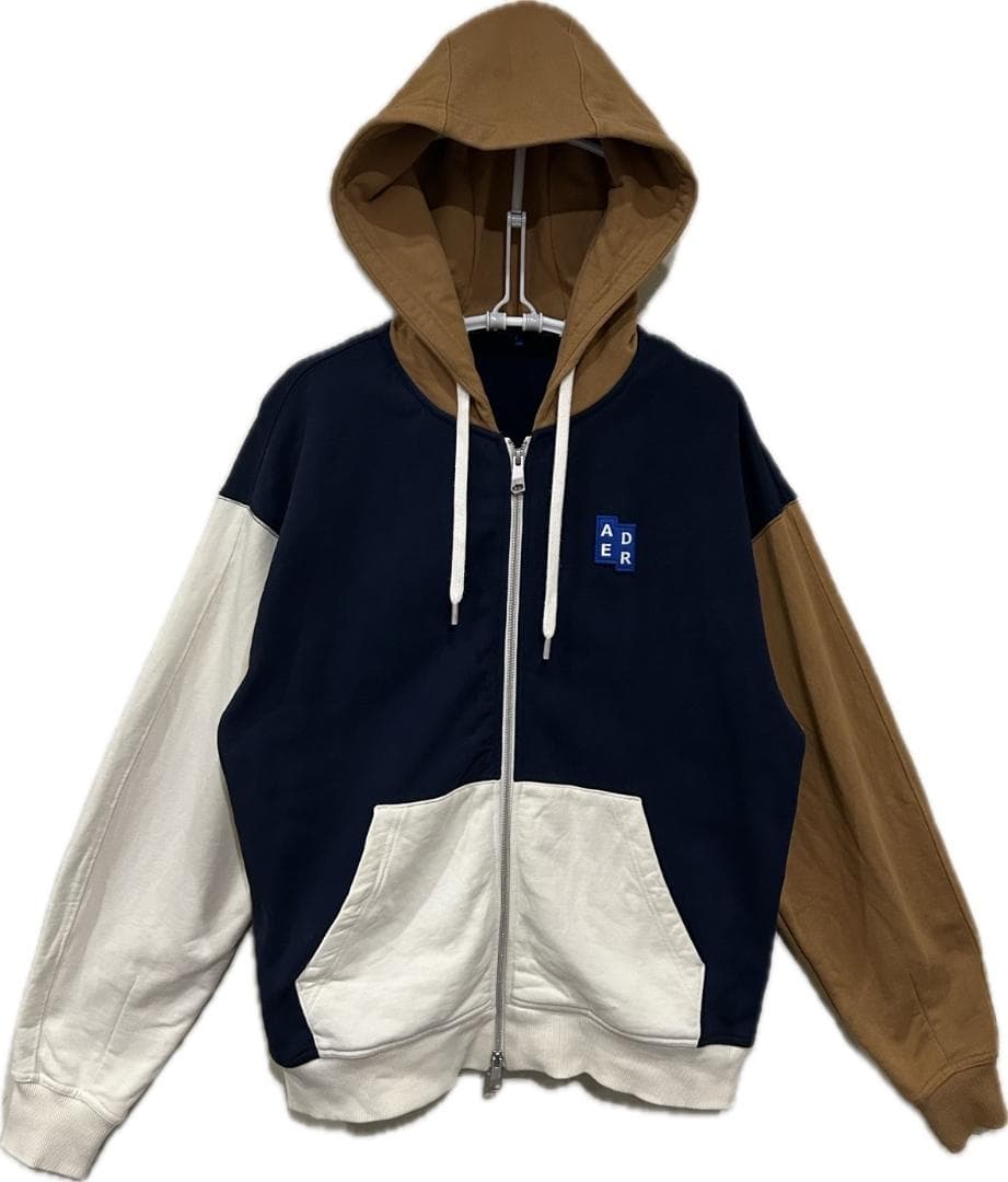 ＊アダーエラー ADER error TRSタグ 切替 ダブルジップパーカー M
