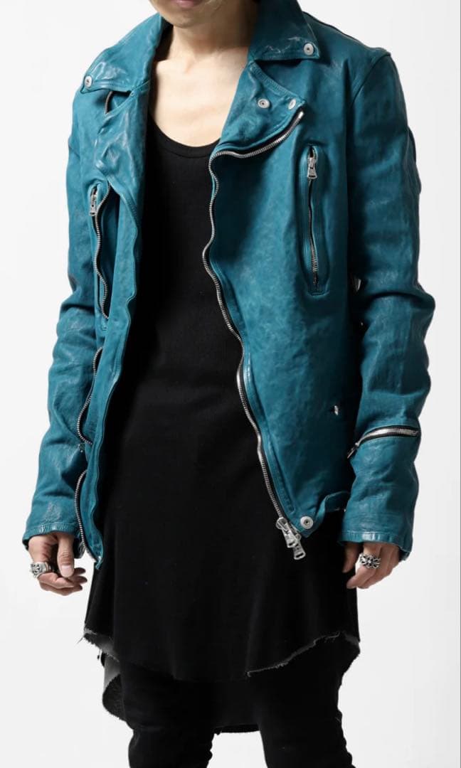 バックラッシュbacklashジャパンカーフダブルライダースLターコイズ祝日値下