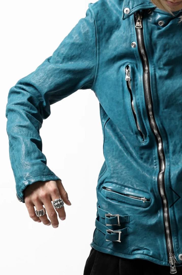 バックラッシュbacklashジャパンカーフダブルライダースLターコイズ祝日値下