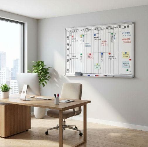 #送料無料（離島を除く他条件あり）タテ書き予定表 新品 幅1800x高900