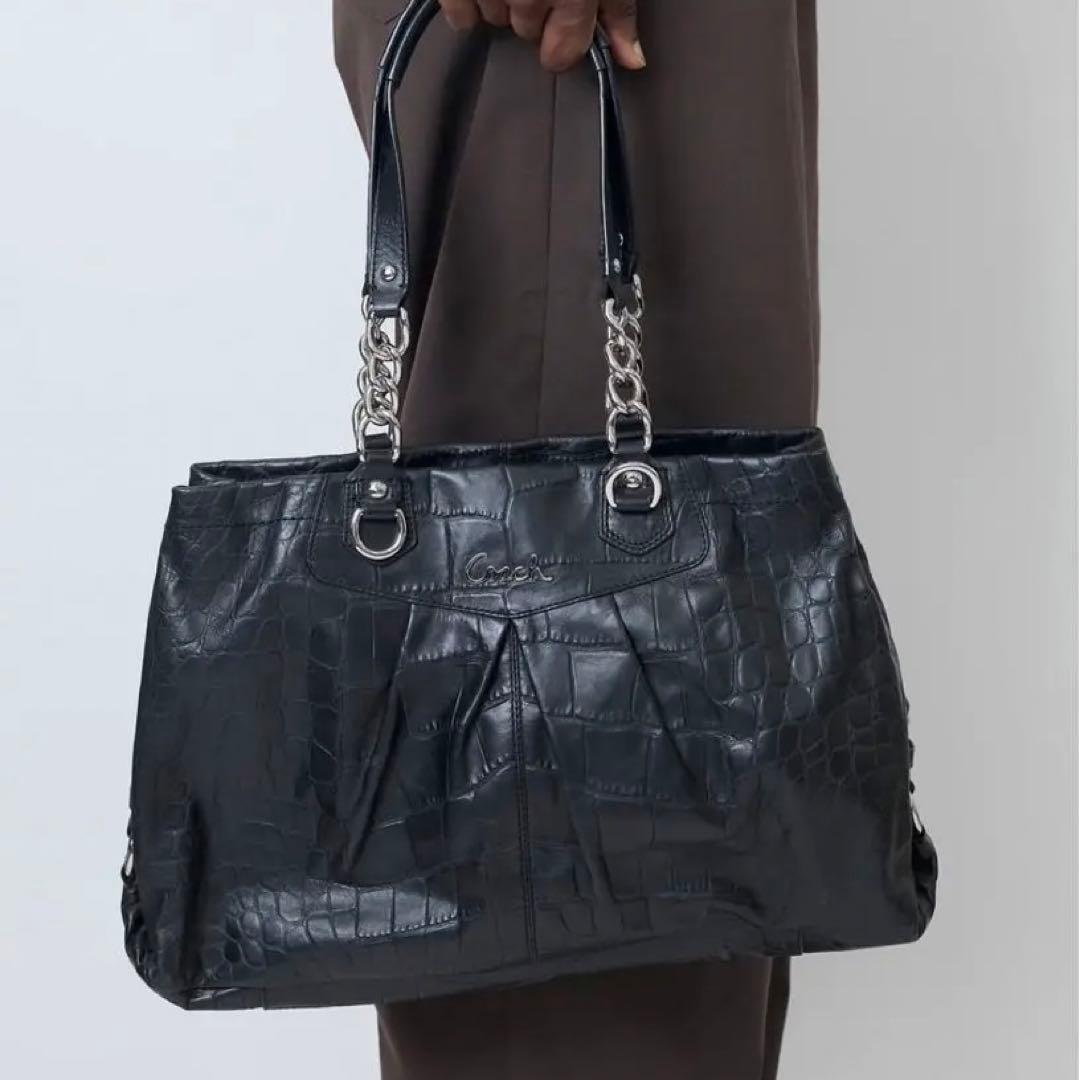 OLD COACH レザートートバッグ dissonance